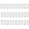 30PCS M4 Heavy Duty Carabiner Clip, 1.57Inch Snap Hook Quick Link Small Carabiner Clips,Spring Link Buckle for Fishing Camping Hammock Dog Leashes-110LBS Holding Capacity (Silver) - color: Silver, size: 30PCS-M4