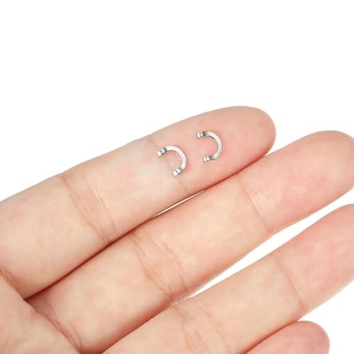 PATIKIL Fishing Spinner Clevis, Easy Spin U-Shaped Brass Links for Lure Fishing Spoon Spinnerbait Inline Parts Accessory - color: Silver Tone, size: 0.24"