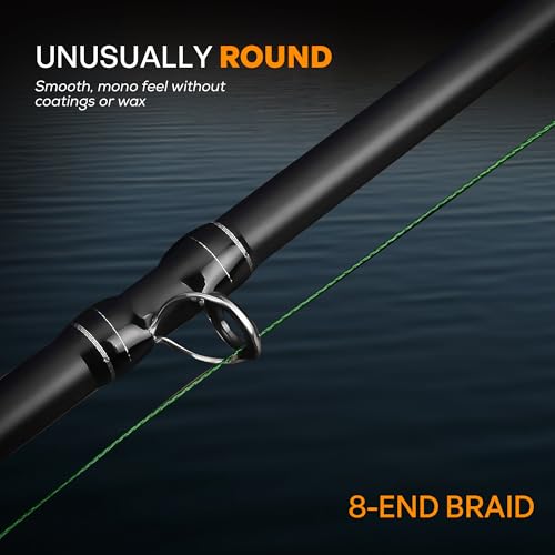 FINS Metered Braided Fishing Line – Color-Coded Segments for Precise Depth Tracking, High Visibility Multicolor Braid for Trolling Jigging Casting on Freshwater Saltwater Spinning Baitcasting Reels - size: 600 Yards