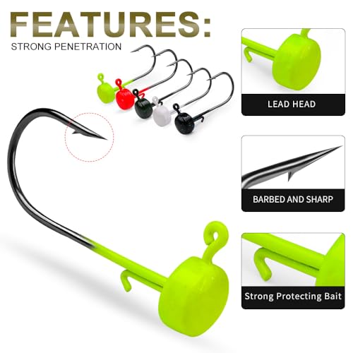 Soft Plastic Worm Bass Fishing Lures, 4"/5" 50/100pcs Plastic Fishing Lure Wacky Worm Rig + 10pcs Grub Baits Hook, Soft Worms Lure Set for Bass (110 Pack) - color: 059-110PCS-4/5 Inch