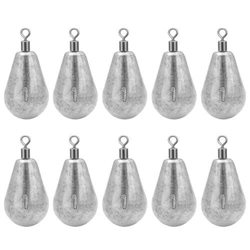 Long Casting Swivel Bell Sinkers Fishing Weights Drop Shot Weights with Swivels Fishing Lead Sinker 1/2oz 3/4oz 1oz 2oz 3oz - size: 1/8oz-10pcs