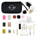 Fly Tying Kit for Beginners - Fly Tying Materials Kit w/Over 100 Tool Pieces/with Travel Case - All-in-ONE Beginner Starter Kit with Instructions