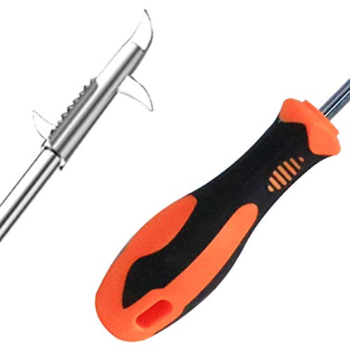 1 Piece Car Tire Cleaning Hook Car Tire Clear Stone Hook Car Tire Stones Remover Hooks Auto Tyre Protector Repair Tools Auto Tyre Protector Groove Stones Remover Hooks with Storage Bag(Orange, Black)