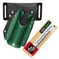 JettyHawk Fishing Rod Hip Holster, Hands-Free Quick-Draw Holder, Fits 1.5-2" Pole, for Spinning, Baitcaster, Centerpin & Surf Rods, Wading & MOLLE Belts - color: Infantry