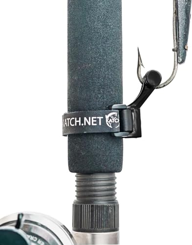 KATCH Hook Keeper for Fishing Rod: Regular & Mini Sizes - Secure Lure & Accessory Holder (Black, Regular) - color: Black