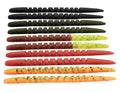DeLong Lures – Made in USA 6" Bass Fishing Worms, Pre-Rigged Weedless & Unrigged Soft Plastic Baits, Anise-Scented Durable Lures for Freshwater & Saltwater - color: Unrigged Variety 10-Pack
