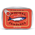 Cessfle Canned Sardines Makeup Bag, Funny Sardine Tin Fish Cosmetic Bag, Creative Cute Makeup Bag Kawaii Pencil Case Pouch, Coquette Make up Pouch for Women - color: Orange