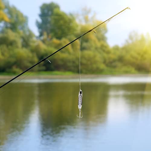 Fishing Lures,Fishing Spoons, Colorful Casting Fishing Spinner Hard Baits Tackle Single Hook for Trout Bass Salmon Freshwater Saltwater with Metal Hooks - color: 5pcs Multiple Colors