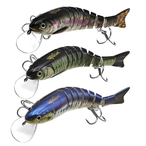 Fishing Lures for Freshwater and Saltwater，Lifelike Swimbait Lures for Bass Trout Pike，Amazing Fishing Gifts for Fishman - size: B1-4.1''0.035lb