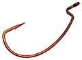 Gamakatsu 25 Pack EWG Offset Worm Hook - color: Red, size: 1/0