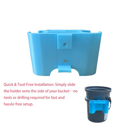 Bucket Fishing Rod Holder, Compatible with YETI LoadOut Bucket & 5 Gallon Buckets, Fishing Pole & Tackle Organizer for YETI Bucket Accessories