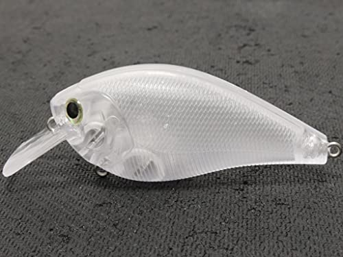 Blank Unpainted Minnow Crankbait Topwater Lipless Jerkbait Fishing Lures - color: UPHC25P10