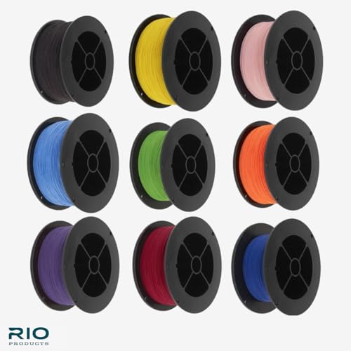 Rio Products Dacron Fly Line Backing – High-Strength Braided Line with Low Stretch – Super Smooth, Easy-to-Knot Fly Reel Backing – 20lb / 30lb – Multiple Colors & Lengths - color: Chartreuse, size: 30LB - 100YD