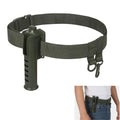 Slide-in Fishing Rod Hip Holster: 2pcs Hands-Free Waist Rod Holder Pole Gear with Stash Pocket for Fly & Bank Fishing - color: Green tube