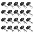 PATIKIL Cross-Line Fishing Swivels Bead, T Shape Pulley Slide Rig Rolling Swivels Fishing Hooks Connector Terminal Tackle - color: Black, size: 0.7"x0.5"