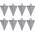 Pyramid Sinkers Fishing Weights Saltwater Pyramid Weights for Surf Fishing Gear Tackle 1oz 2oz 3oz 4oz 5oz 6oz 8oz - style: 4 Ounce, 8 Pack