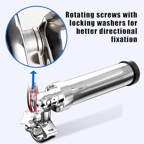 Boat Fishing Rod Holder, 360 Degree Marine Grade Stainless Steel 316 Adjustable Swivel Fishing Pole Holders, Deck Mount and Rail Mount Fishing Rod Bracket - style: 25mm Rail Mount