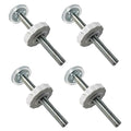 4Pcs M10 (10mm) Baby Gate Threaded Spindle Rod Replacement Parts Kit for Pressure Mounted Pet Safety Gates Stair Gates Hardware Accessories White（100mm in Length） - size: 10mm*100mm