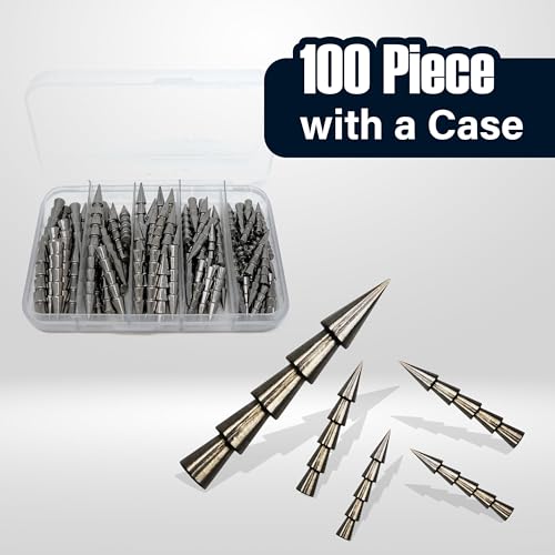 Reaction Tackle Tungsten Nail Weights for Bass Fishing - Insert Sinkers for Wacky Rig, Neko Rig and Soft Plastic Lures - Freshwater and Saltwater - 25-Pack - size: 40 Piece Kit