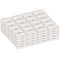 100 Pack Rectangular Mini Clear Plastic Storage Containers | 3.35x2.17x0.98 inch, Hinged Lid, For Beads and Small Craft Items - size: 3.35 x 2.17 x 0.98 inch