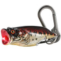 Bass Fishing Lure Keychain, Cool Bass Fish Key Chain Fishing Gifts for Men, Bass Keychains for Fishing Lovers - color: Black Gold