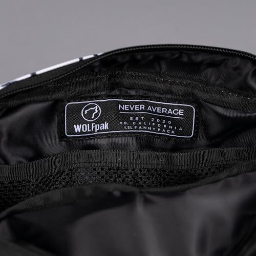 WOLFpak Crossbody Pack | Universal Fannypack for Adults & Kids | - color: White Crackle