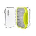 Aventik Waterproof Clear Fly Box Double Sides Floating Lightweight Fly Fishing Case Large Capacity Grip Foam Nymph Wet Dry Flies Lure Box(H18 Green, SIZE A:4.24X3.04X1.36inch) - color: Green, size: SIZE A:4.24X3.04X1.36inch