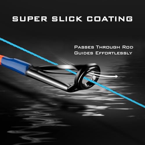 KastKing SuperPower Braided Fishing Line - Abrasion Resistant Braided Lines – Incredible Superline – Zero Stretch – Smaller Diameter – A Must-Have! - color: X4-New-Sky Blue, size: 12LB(500 Yds)
