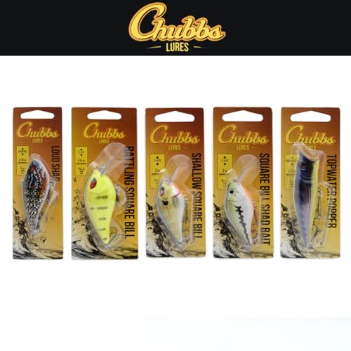 Chubbs Lures Pro Bass Multi-Depth 5 Crankbait Assortment | Bass Fishing Lures
