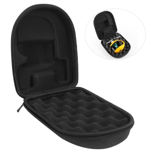 Reel Case – EVA Hard Shell Cover with Sponge Lining, Water proof Storage for Right-Hand Fishing Reels, Travel Protective Pouch (16x14.3x7cm, Black)‌