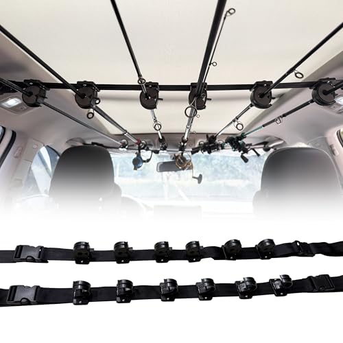 Fishing Rod Holder for Car,Fishing Pole Holder for Car,Fishing Pole Storage Inside Carrier Racks for SUV/Wagons/Van/Jeep/Truck
