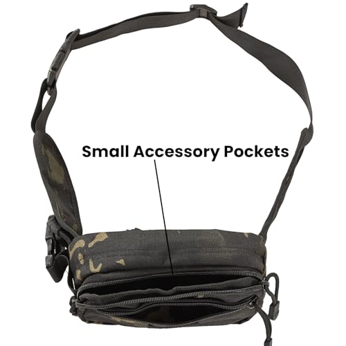 Concealed Carry Fanny Pack, Tactical Waist Bag | Tactical fanny pack with concealed gun holster for running & EDC. CCW waist bag for men and women, Black Camo - color: BLACK CAMO