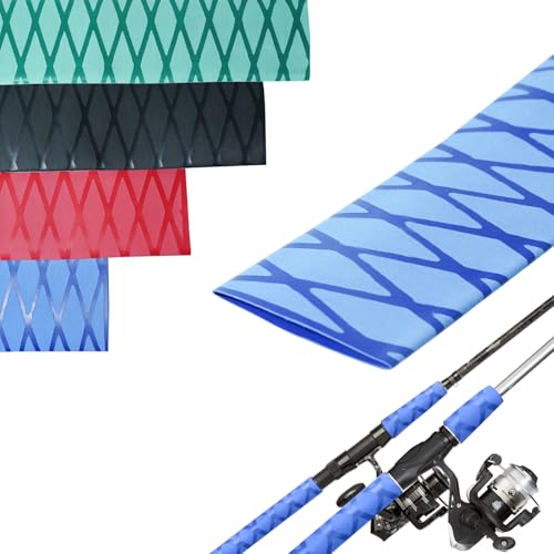 Heat Shrink tubing, Long 3.2 ft, Big Size 15-45mm, Insulation Non-Slip Waterproof (Blue, 35mm) - color: Blue, size: 35