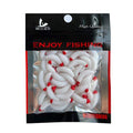 50PCs 2.4cm Maggot Soft Baits, Fresh Water Fishing Bait, Soft Fishing Lures, Bass Fishing Worms, for Lake Fishing Freshwater Saltwater Lake Ice Sea Fishing, Mackerel, Mullet - color: B
