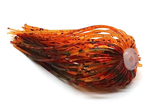 Harmony Fishing – Quick Change Umbrella Skirts for Fishing Jigs, Spinnerbaits, Buzzbaits, Lures, Baits (10 Pack) - color: Fire Craw