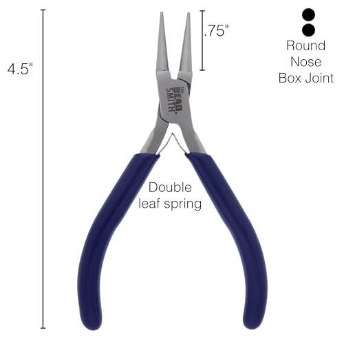 The Beadsmith 3-Piece Pliers Set – Kit Includes: Chain Nose, Round Nose and Flush Cutter with Tungsten Carbide Blades – Make Bracelets, Necklaces & Earrings – Tools for Jewelry Making - style: 3 PC Set
