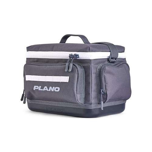 Plano Weekend 3600 Tackle Bag, Cutting-Edge Fishing Tackle Bag, Molded Waterproof Base, Spacious Storage, Die Cut Tool Sleeves, Daisy Chain Attachment Points - color: Slate, style: 3600 Tackle Case