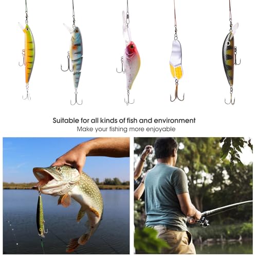 Stainless Steel Fishing Wire Leaders, Black Coated & Uncoated Options, Heavy Strength 31–100LB, 6–21in Multi Sizes with Rolling Swivels Snaps for Salt Fresh Water Shark Pike Barracuda - color: 7in/8in/9in/10in/11in-100pcs(31LB)