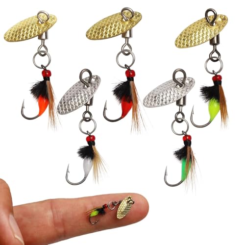Dovesun Fly Fishing Lures Fly Fishing Flies Wet Fishing Flies Fishing Lures Fishing Spinner for Bass Sunfish Pike Trout 5PCS/10PCS - color: Mosquito-5pcs, size: Hook Size 16#