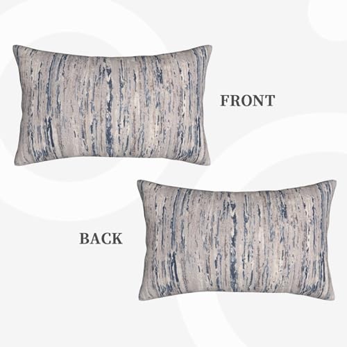 Seaside Textured Throw Pillow Covers Coastal Stripe Lumbar Pillow Cases 12x20 Inch Set of 2 Beige Teal Ombre Outdoor Decorative Pillowcase Cushion Cover for Couch Sofa - color: Teal, size: 20" x 12" (Pack of 2)