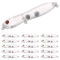 20pcs/25pcs Fishing Blanks Lures Kit Fishing Topwater Unpainted Swimbait Unpainted Crankbaits Hard Baits DIY Lure for Bass Salmon Trout Saltwater and Freshwater - color: 20PCS 3.74″/0.5oz