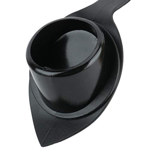 Amarine Made 2Pcs Stainless Steel Fishing Rod Holder Flush Mount with Black PVC Cap and Liner Boat Rod Holder 30 Degrees
