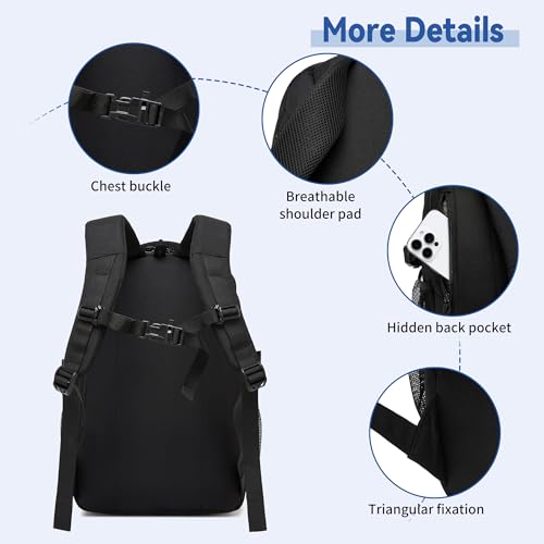 Wotony Military tactical backpack Laser-Cut MOLLE Webbing, backpack for men small tactical assault bag (Blue, 18.5 inch) - color: Blue, size: 18.5 inch