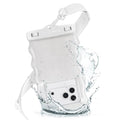 Case-Mate Wavy IP68 Waterproof Large Phone Pouch - Ivory Twinkle | Hidden Pocket for Card/Cash - Floating Phone Case w/Crossbody Lanyard - Fits All Phones - Beach Cruise Ship Travel Essentials - color: Wavy Ivory Twinkle
