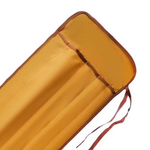 Aventik Neoprene Fly Rod Sock, 5-Compartment Fly Rod Sleeve Protector, Fishing Rod Cover for Travel & Storage - color: Coffee, size: Fly rod 10'0''-10'6'' 4sec with Extra tip