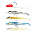 Lead Head Jigs Soft Lures for Hunting or Fishing Lures Swimbaits with Hooks,Artificial Fishing Baits for Saltwater & Freshwater(5pcs/Set) - color: 0.35oz-3.9"