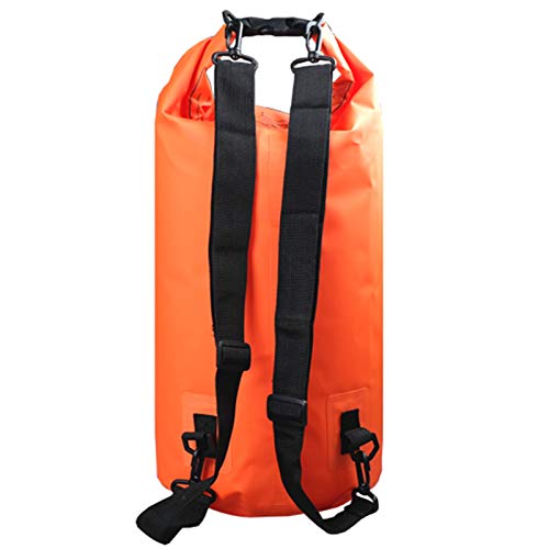 2L/3L/5L/10L/15L/20L/30L 500D Tarpaulin Heavey-Duty PVC Water Proof Dry Bag Sack for Kayaking/Boating/Canoeing/Fishing/Rafting/Swimming/Camping/Snowboarding - color: Orange, size: 20L