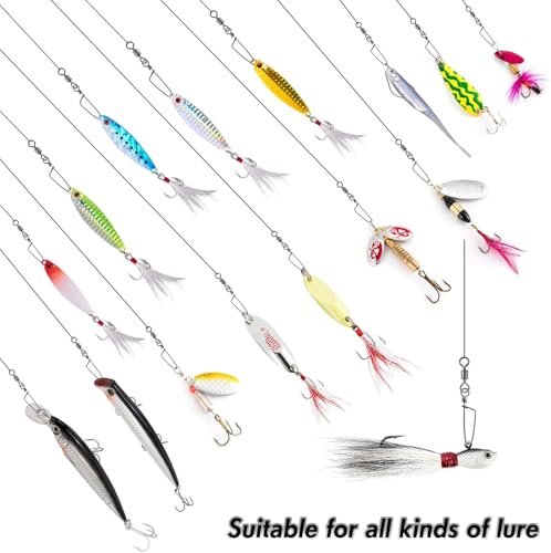 Dr.Fish 30 Pack Barrel Snap Swivels, Barrel Swivels Fishing Tackle Crane Rolling Coast Lock Snap Lure Leader Line Connector Fresh&Saltwater - size: #14-9LB-30 Pack