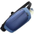 TOPEAST 4L Hiking Fanny Pack with Hidden Water Bottle Pocket, Water Resistant Nylon Waist Bag, Lightweight Crossbody Sling Bag for Men & Women, Large Capacity for Travel, Running, Walking & Cycling - color: BLUE