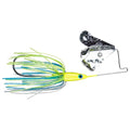 Strike King Mini Pro Buzz Buzzbait Fishing Lure, 1/8 oz, Dual Prop - color: Chartreuse Blue Glimmer